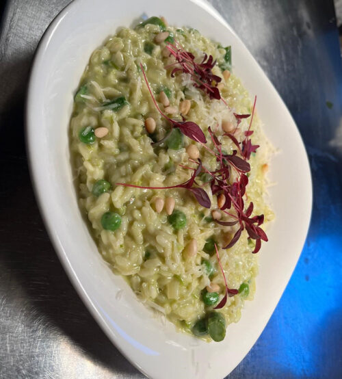SLOT 506 - INCLUSIVE ASPARAGUS & PEA RISOTTO (V)