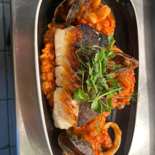 SLOT 56 - COD SUPREME ON SEAFOOD RISOTTO