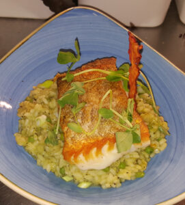 SLOT 56 - COD SUPREME ON SEAFOOD RISOTTO
