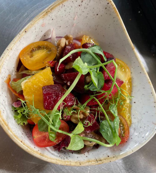 SLOT 502 - INCLUSIVE ROAST BEETROOT & ORANGE SALAD (V)
