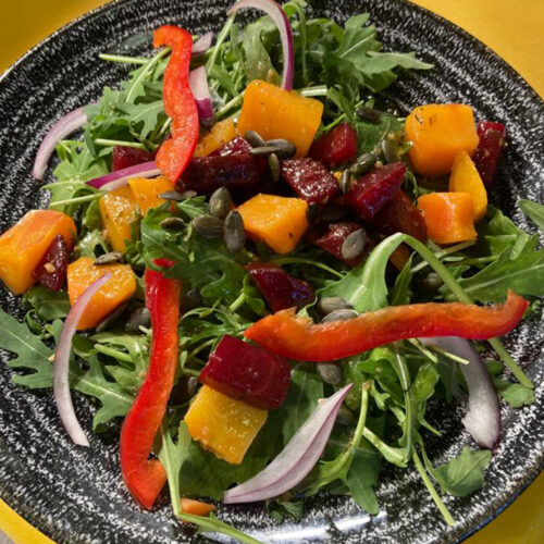 INC-BEETROOT-PUMPKIN.jpg SLOT 518 - ROASTED BEETROOT & PUMPKIN SALAD (Ve)