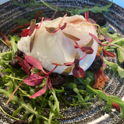 SLOT 504 - INCLUSIVE BLACK PUDDING & BACON SALAD