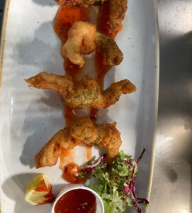 SLOT 715 - TEMPURA KING PRAWNS (2) - DAYTIME MENU