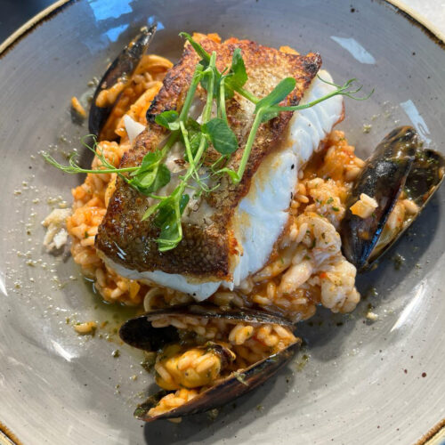 SLOT 56 - COD SUPREME ON SEAFOOD RISOTTO