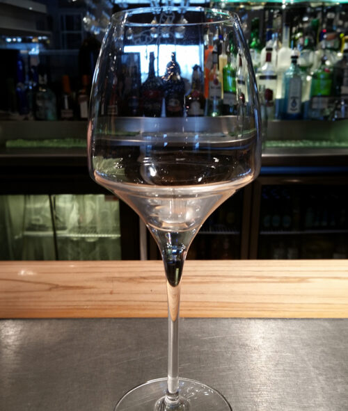 White & Rose Wine Glass