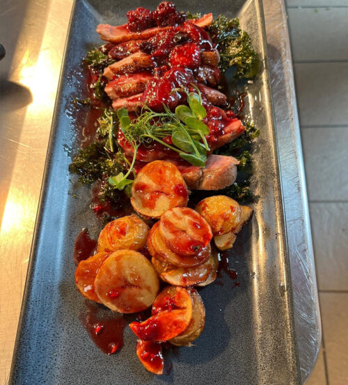 SLOT 553 - FESTIVE EVENING - OVEN ROASTED DUCK BREAST