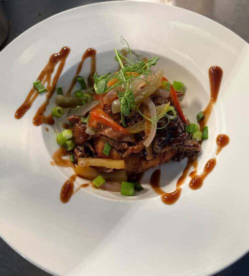 SLOT 709 - SHREDDED CONFIT DUCK LEG - DAYTIME MENU