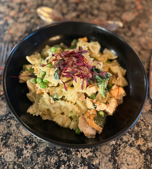 SLOT 734 -  SALMON FARFELLE - DAYTIME MENU