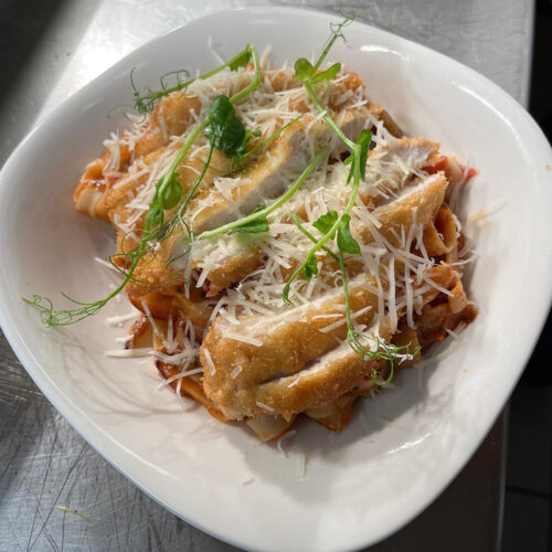 SLOT 125 - PARMESAN CHICKEN TAGLIATELLE